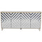 Libra Lexington Four Door Antique Mirrored Sideboard